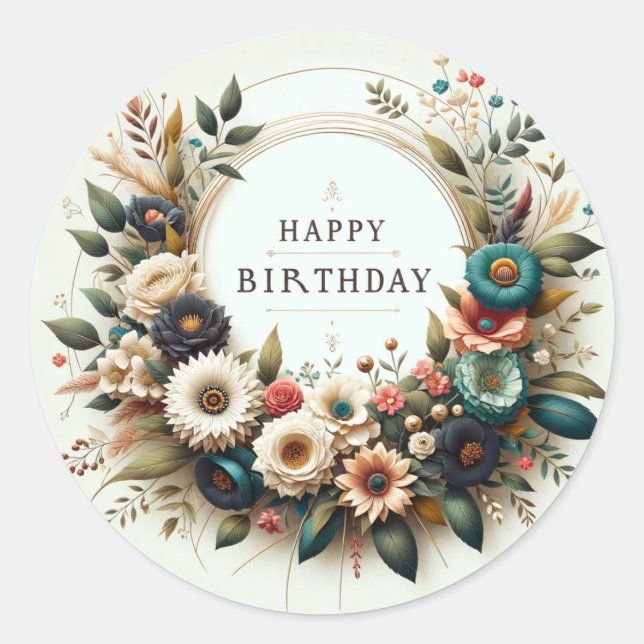 Autocollants d'anniversaire (Devant)