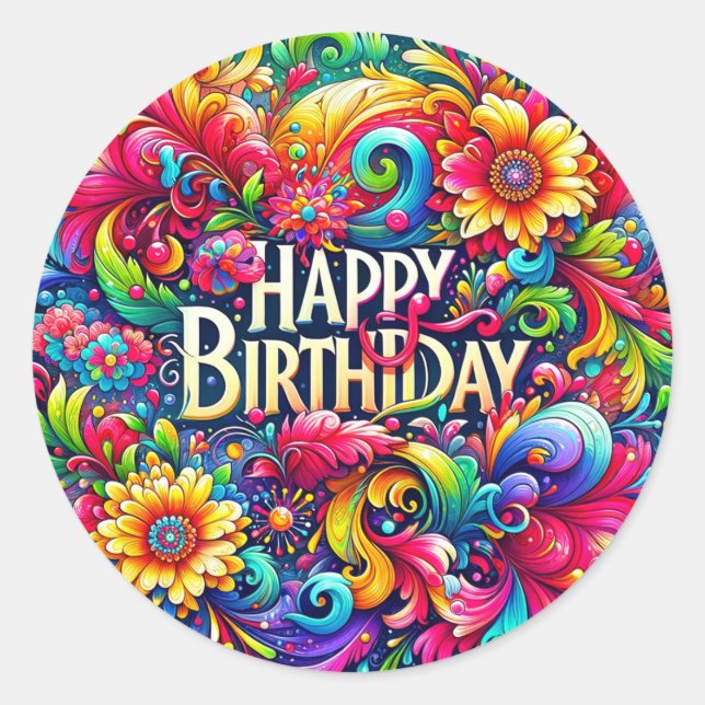 Autocollants d'anniversaire (Devant)