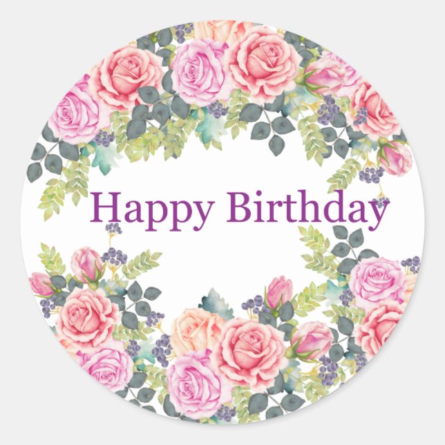 Autocollants d'anniversaire (Devant)