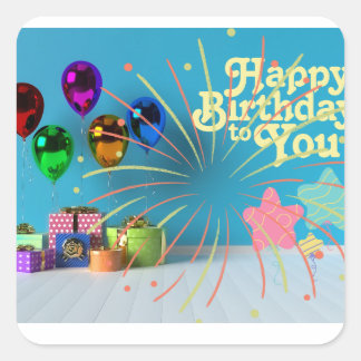 Autocollants d'anniversaire