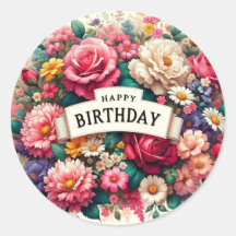 Autocollants d'anniversaire