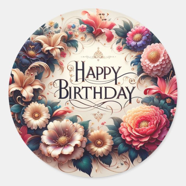 Autocollants d'anniversaire (Devant)