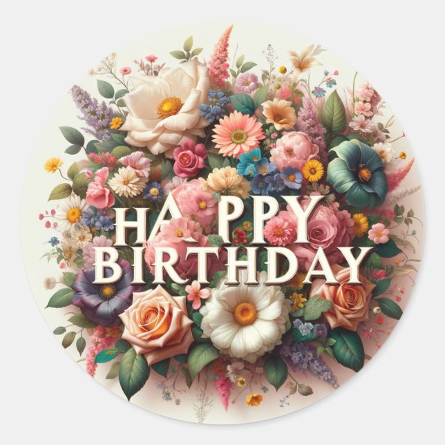 Autocollants d'anniversaire (Devant)