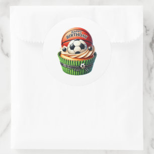 Autocollants d'anniversaire Cupcake