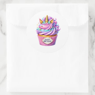 Autocollants d'anniversaire Cupcake