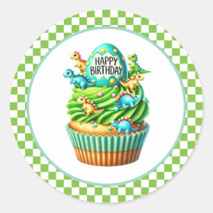 Autocollants d'anniversaire Cupcake
