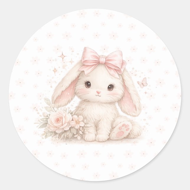 Autocollants d'anniversaire de Petit Lapin (Devant)