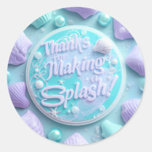 Autocollants d'anniversaire de sirène moderne – Me