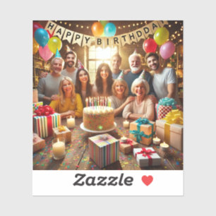 Autocollants d'anniversaire heureux2024/2025