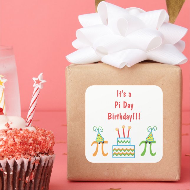 Autocollants d'anniversaire pour la journée de Pi (Fête)