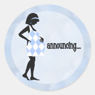 Autocollants d'annonce Bébé Bleu