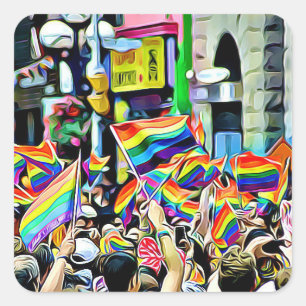 Autocollants d'arc-en-ciel de LGBT et de