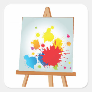 Autocollants d'art de chevalet