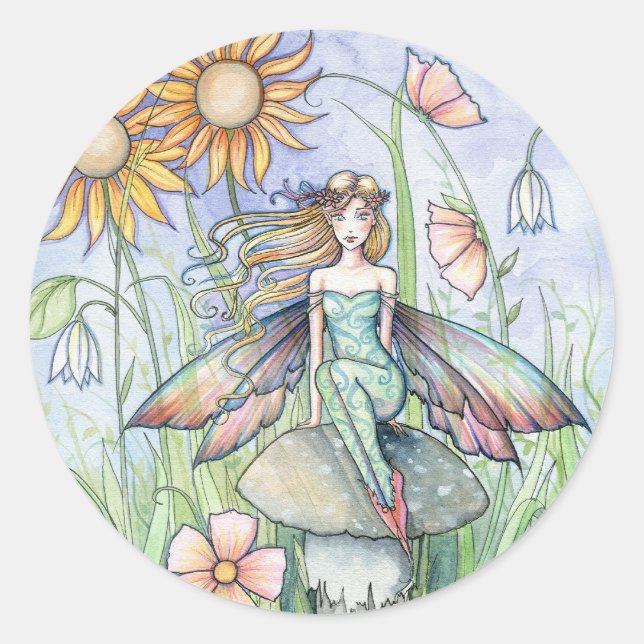 Autocollants d'art de fée de fleurs mignons par Mo (Devant)