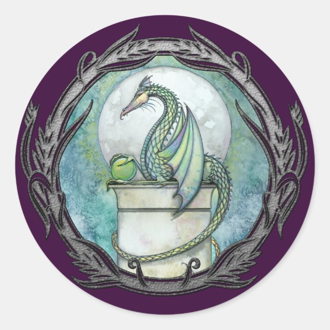 Autocollants d'art fantastique gothique Dragon Ver (Devant)
