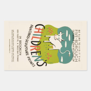 Autocollants d'art pour enfants vintages