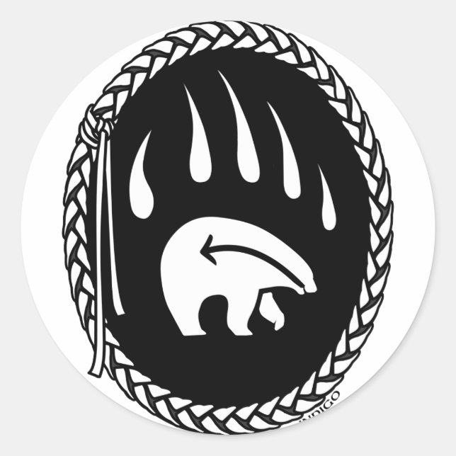 Autocollants d'art pour ours tribaux Premières nat (Devant)