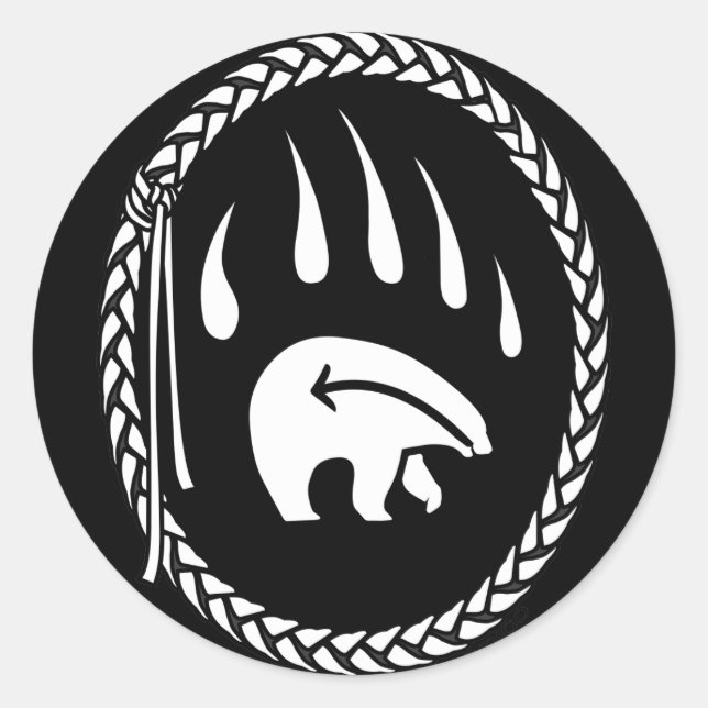 Autocollants d'art pour ours tribaux Premières nat (Devant)