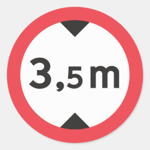 Autocollants d'avertissement de taille