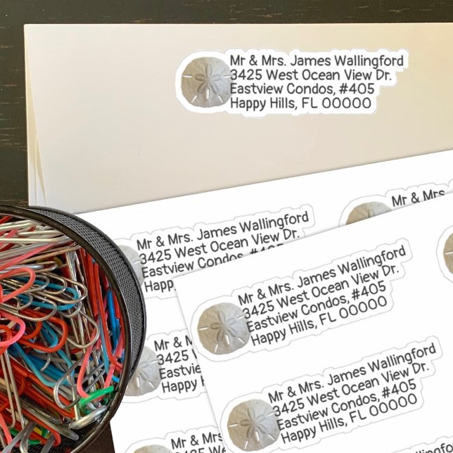 Autocollants de Adresse de Retour en forme de Doll (Créateur téléchargé)