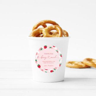 Autocollants de Baby Shower Berry Sweet