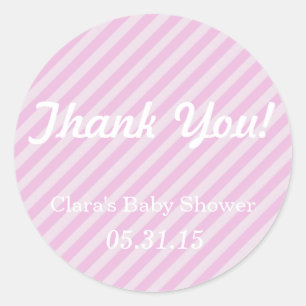Autocollants de baby shower de Merci