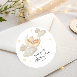 Autocollants de Baby Shower Over The Moon avec Our