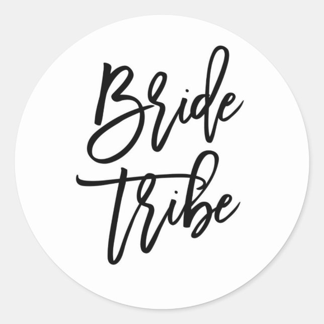 Autocollants de bachelorette de la tribu Mariée (Devant)