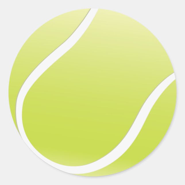 Autocollants de balle de tennis personnalisables (Devant)