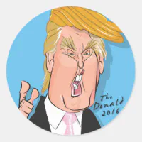 Autocollants de bande dessinée de Donald Trump