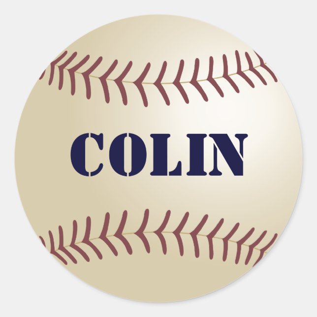 Autocollants de baseball de Colin (Devant)
