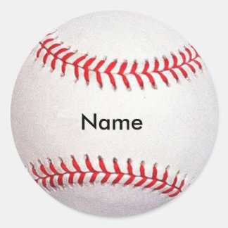 Autocollants de baseball de nom personnalisé