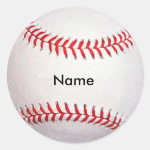 Autocollants de baseball nom personnalisé