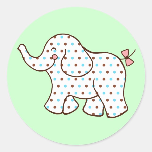 Autocollants de bébé éléphant (Devant)
