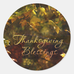 Autocollants de bénédictions de thanksgiving