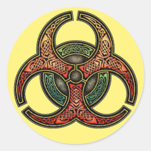 Autocollants de Biohazard de Knotwork