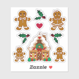 Autocollants de biscuits de Noël