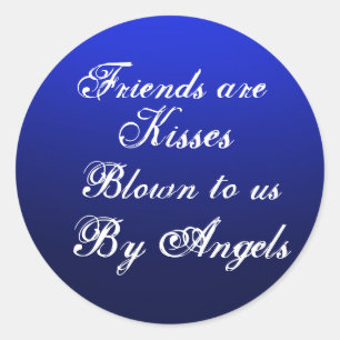 Autocollants de bleu d'amitié