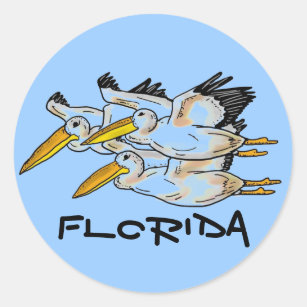 Autocollants de bleu de pélican de la Floride