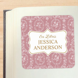 Autocollants de Bookplate Ex Libris Floral Rococo