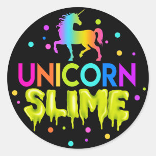 Autocollants de boue de licorne, étiquettes de