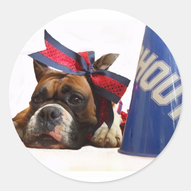 autocollants de boxer pom-pom girl (Devant)