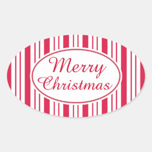 Autocollants de cadeau de Noël au poivre rétro