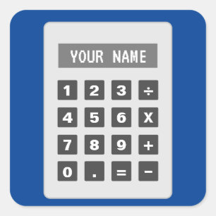 Autocollants de calculateur avec texte personnalis