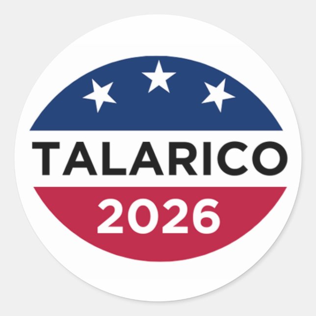 Autocollants de campagne de James Talarico 2026 (Devant)