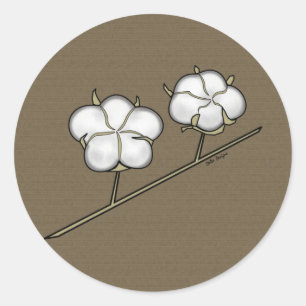 Autocollants de capsule de coton