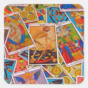 autocollants de cartes tarot
