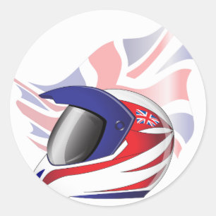 Autocollants de casque de moto d'Union Jack