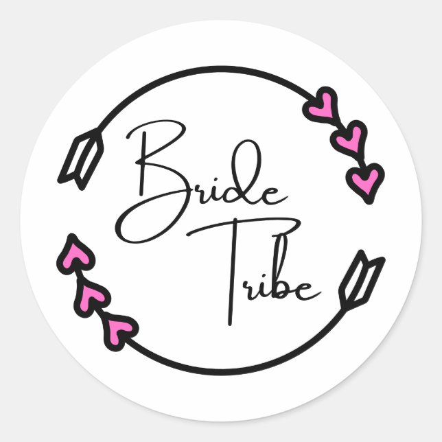 Autocollants de cercle de tribu de mariée  (Devant)