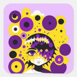 autocollants de cercle non binaires